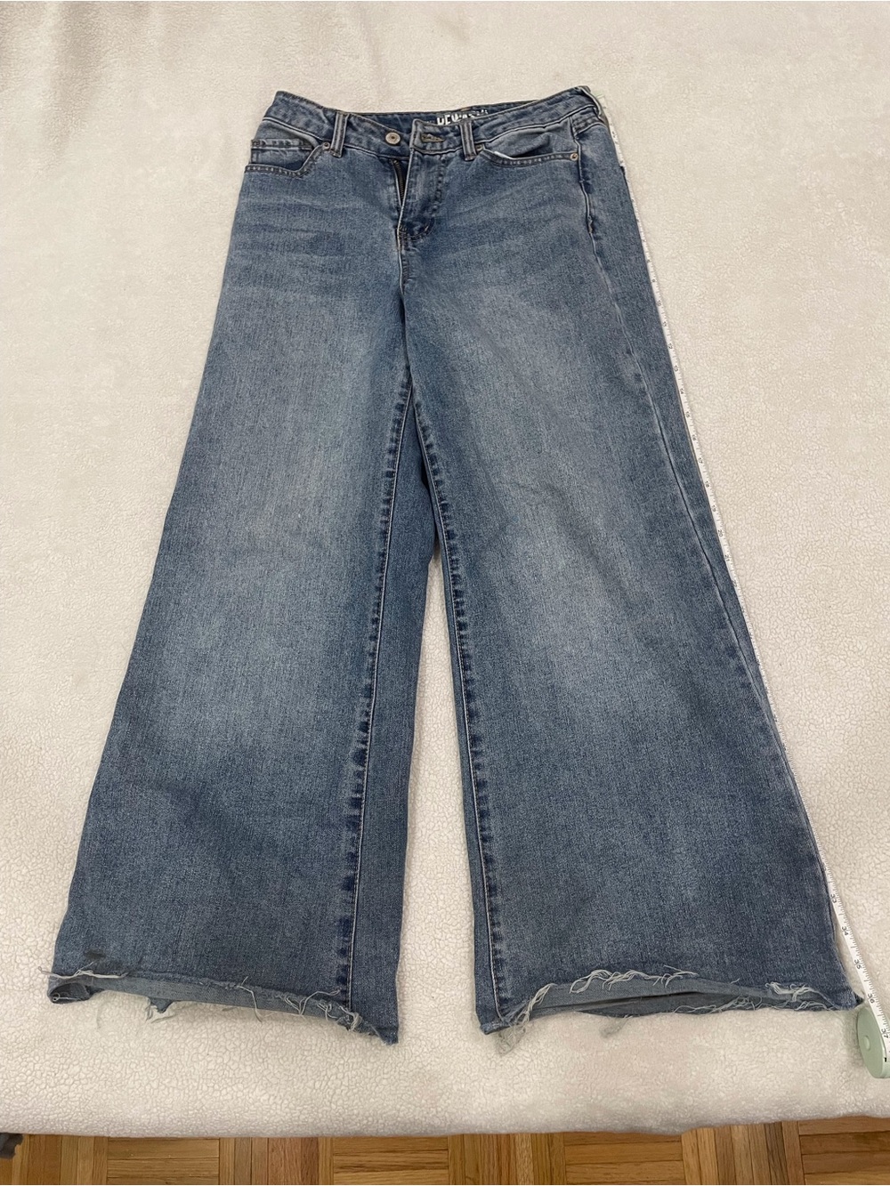 Rewash High-Rise Wide Leg Jeans - Blue Wash